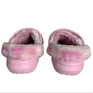 Crocs Men’s Pink White Faux Fur Sure Slip On Clogs Dual Comfort Shoes Size 11 CROCS | Shoes | Crocs Mens Pink White Faux Fur Sure Slip On  main image 2